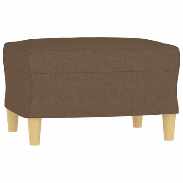vidaXL fodskammel 60x50x41 cm stof brun