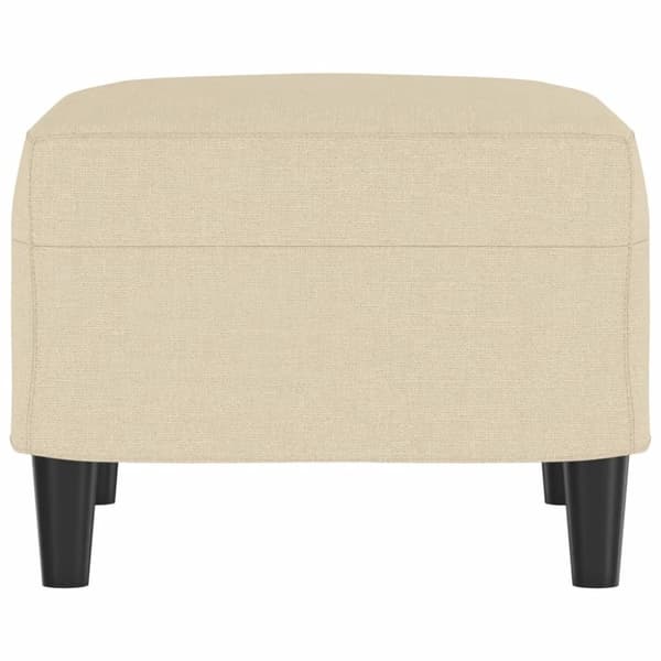 vidaXL fodskammel 60x50x41 cm stof cremefarvet