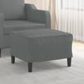 Miniatyrbillede 2 af 7: vidaXL fodskammel 60x50x41 cm stof Mørkegrå