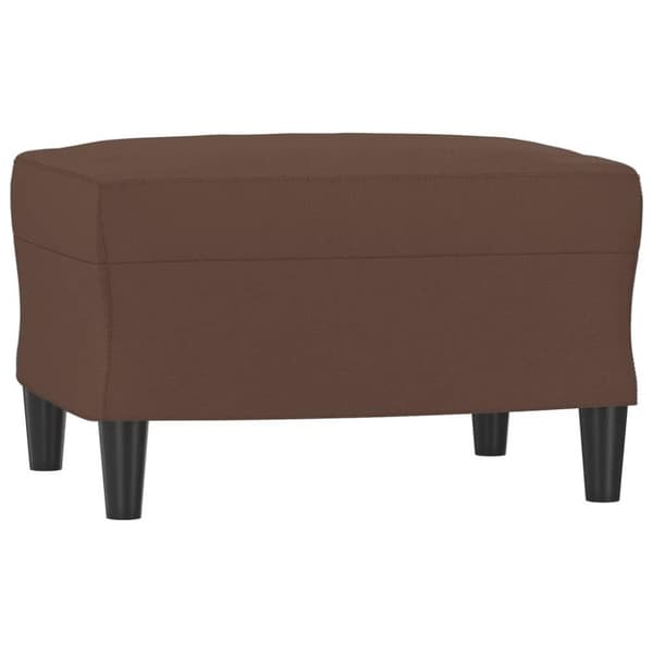vidaXL fodskammel 60x50x41 cm kunstlæder brun