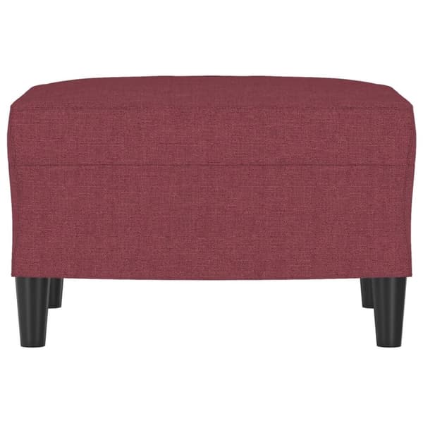 vidaXL fodskammel 60x50x41 cm stof vinrød