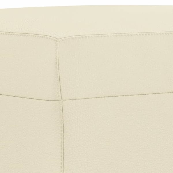vidaXL fodskammel 60x50x41 cm kunstlæder cremefarvet