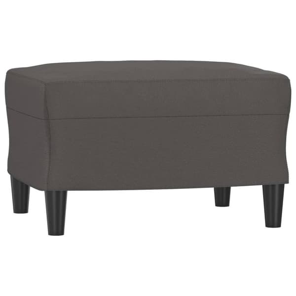 vidaXL fodskammel 60x50x41 cm kunstlæder grå