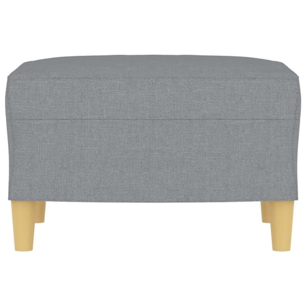 vidaXL Fotpall Ljusgrå 60x50x41 cm tyg