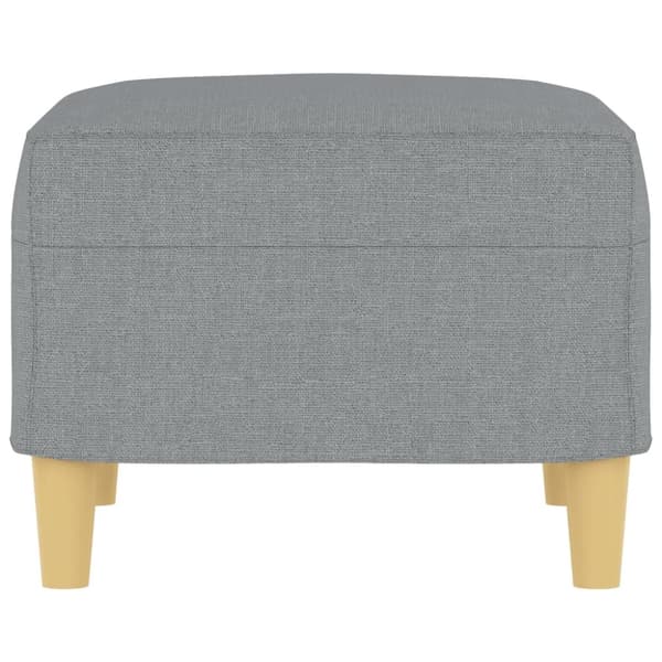 vidaXL Fotpall Ljusgrå 60x50x41 cm tyg