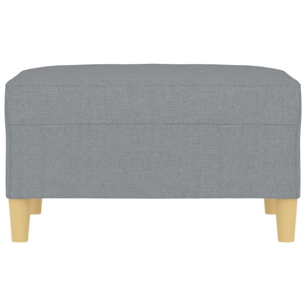 vidaXL Fotpall Ljusgrå 70x55x41 cm tyg