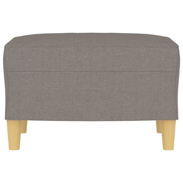 vidaXL Fotpall Taupe 60x50x41 cm tyg