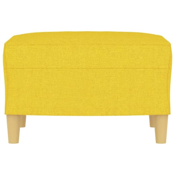 vidaXL Fotpall ljusgul 60x50x41 cm tyg