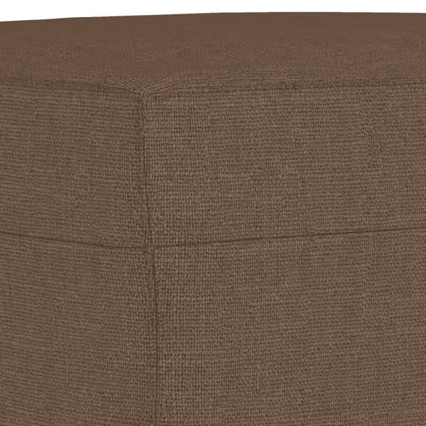 vidaXL Fotpall brun 70x55x41 cm tyg