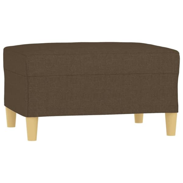 vidaXL Fotpall brun 70x55x41 cm tyg