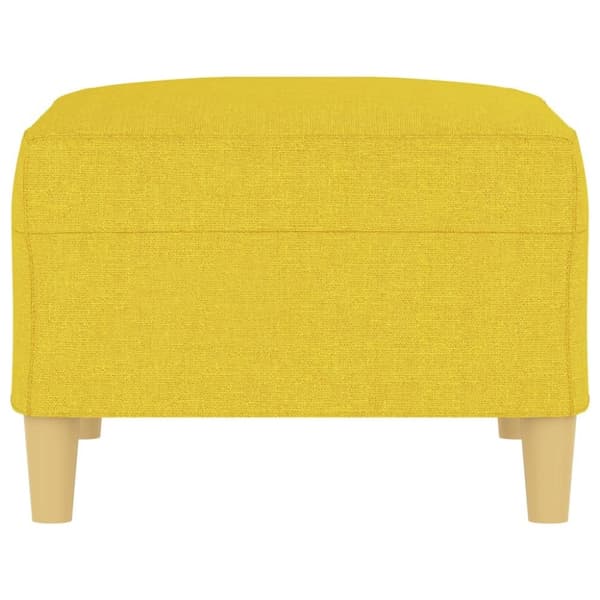 vidaXL Fotpall ljusgul 70x55x41 cm tyg