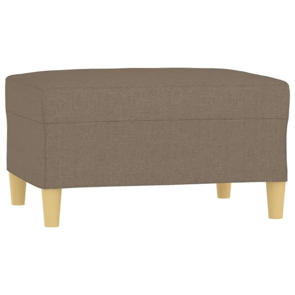 vidaXL Fotpall Taupe 70x55x41 cm tyg