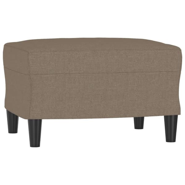 vidaXL Fotpall Taupe 60x50x41 cm tyg