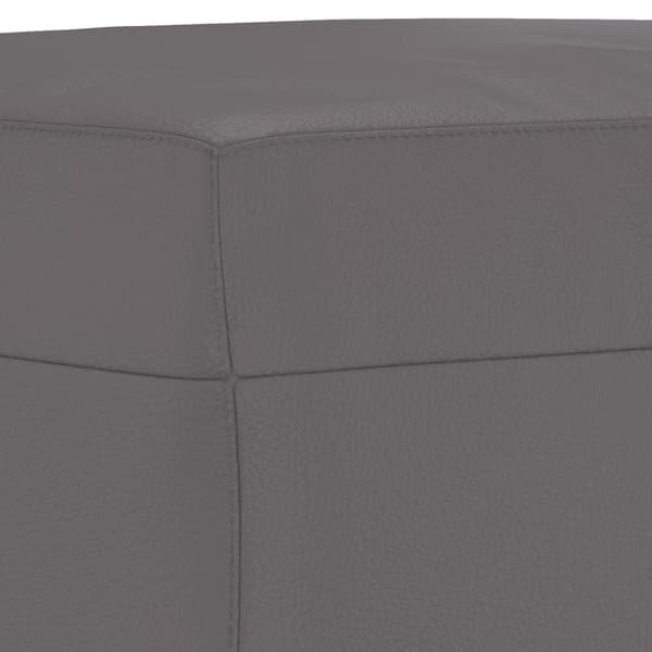 vidaXL Fotpall grå 60x50x41 cm konstläder