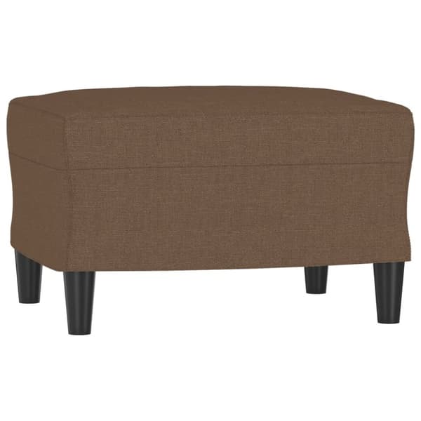 vidaXL Fotpall brun 60x50x41 cm tyg