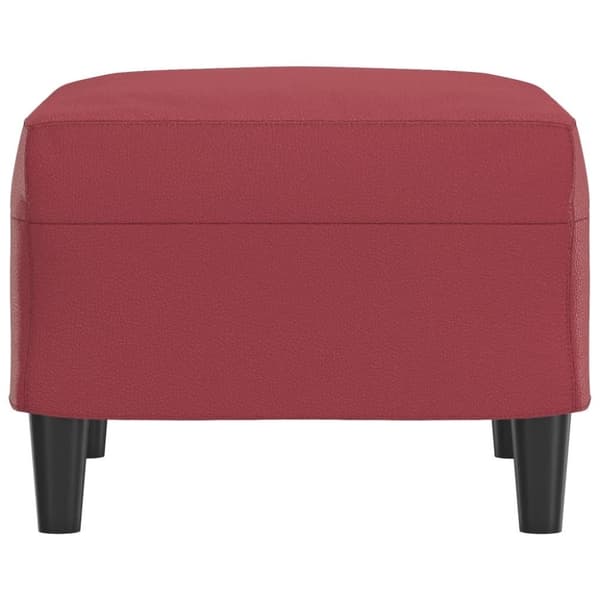 vidaXL Fotpall vinröd 60x50x41 cm konstläder