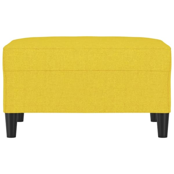 vidaXL fodskammel 70x55x41 cm stof lysegul