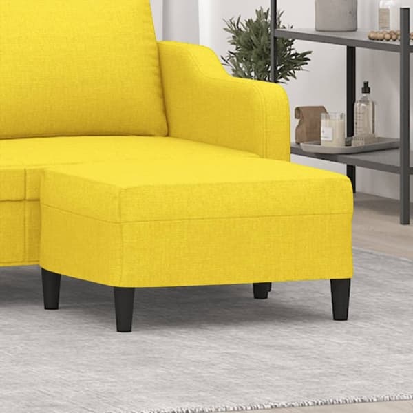 vidaXL fodskammel 70x55x41 cm stof lysegul