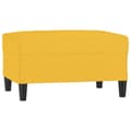 Miniatyrbillede 1 af 7: vidaXL fodskammel 70x55x41 cm stof lysegul