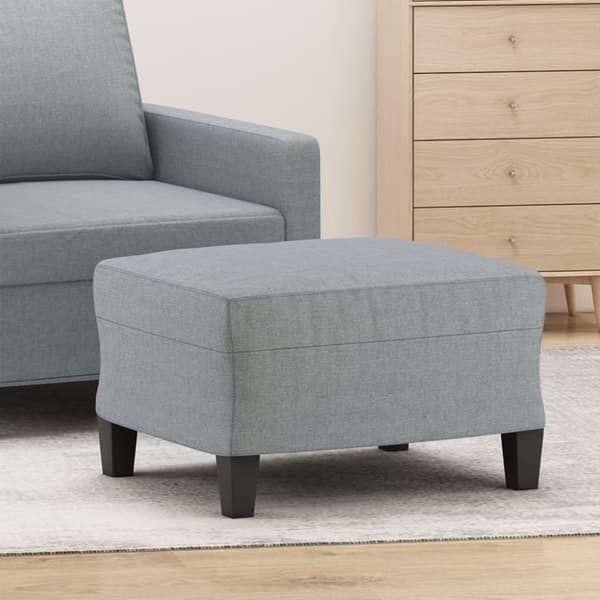 vidaXL fodskammel 60x50x41 cm stof grå