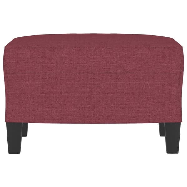 vidaXL fodskammel 60x50x41 cm stof vinrød