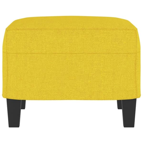 vidaXL fodskammel 60x50x41 cm stof gul