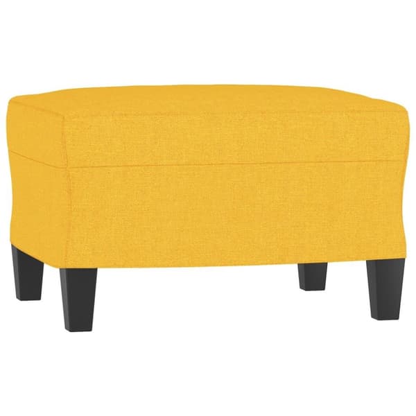 vidaXL fodskammel 60x50x41 cm stof gul