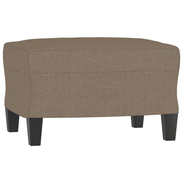 vidaXL fodskammel 60x50x41 cm stof gråbrun
