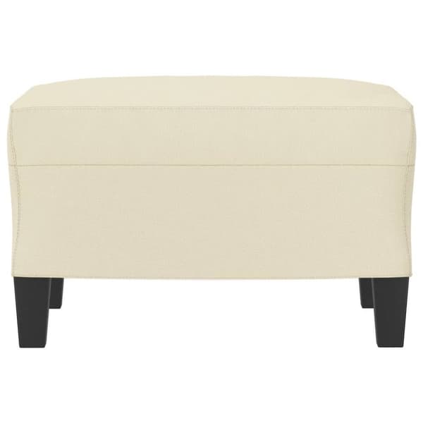 vidaXL fodskammel 60x50x41 cm kunstlæder cremefarvet