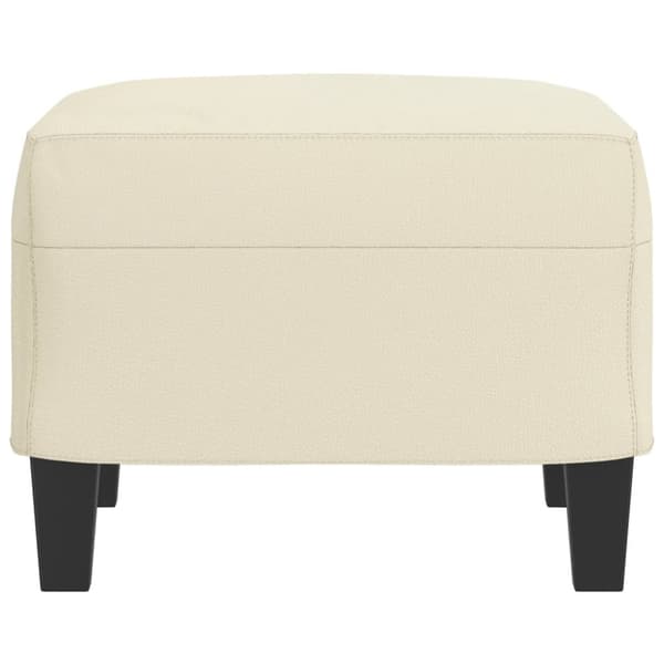 vidaXL fodskammel 60x50x41 cm kunstlæder cremefarvet