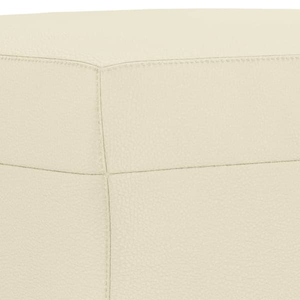 vidaXL fodskammel 60x50x41 cm kunstlæder cremefarvet
