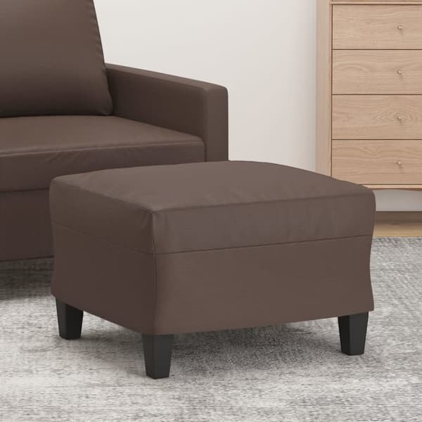 vidaXL fodskammel 60x50x41 cm kunstlæder brun