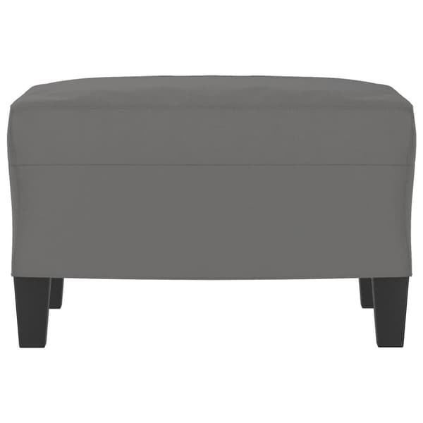 vidaXL fodskammel 60x50x41 cm mikrofiberstof mørkegrå