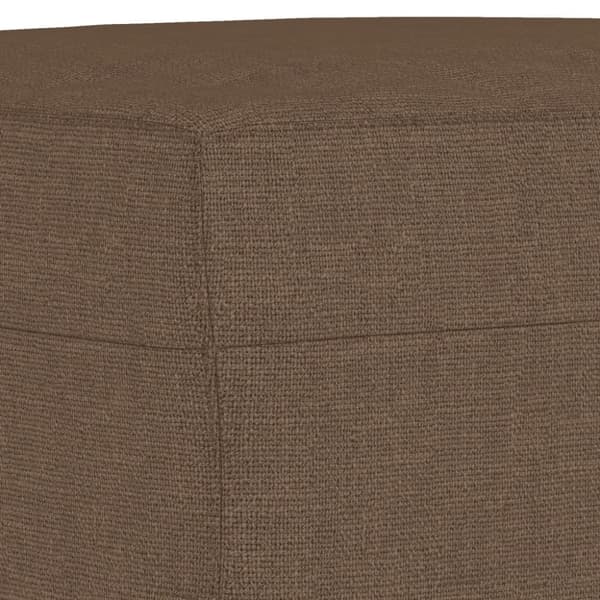 vidaXL fodskammel 70x55x41 cm stof brun