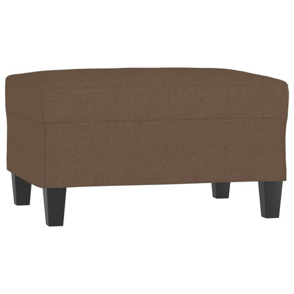 vidaXL fodskammel 70x55x41 cm stof brun