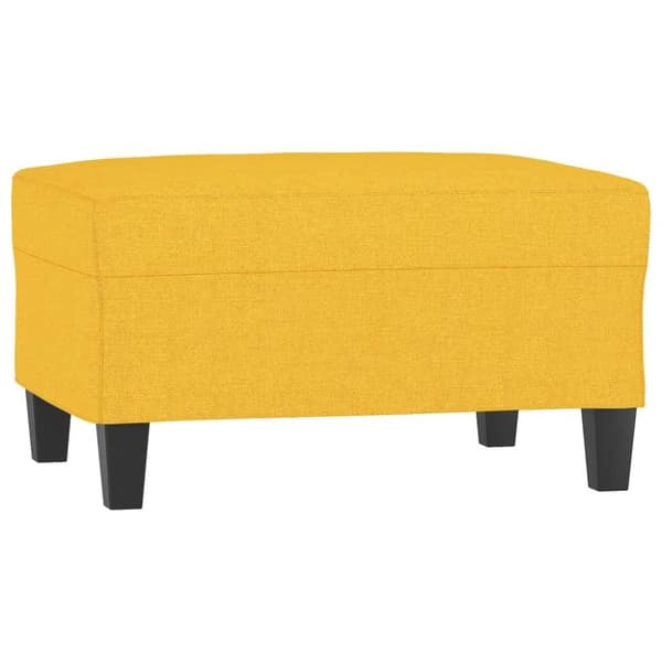 vidaXL fodskammel 70x55x41 cm stof lysegul