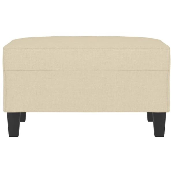 vidaXL fodskammel 70x55x41 cm stof cremefarvet