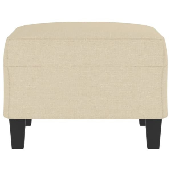 vidaXL fodskammel 70x55x41 cm stof cremefarvet