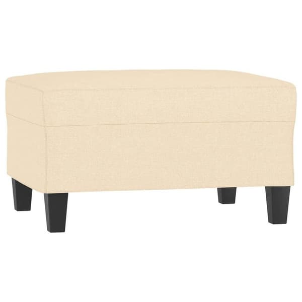 vidaXL fodskammel 70x55x41 cm stof cremefarvet