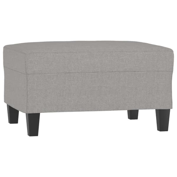 vidaXL fodskammel 70x55x41 cm stof grå