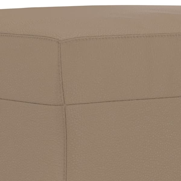 vidaXL Fotpall cappuccino 60x50x41 cm konstläder