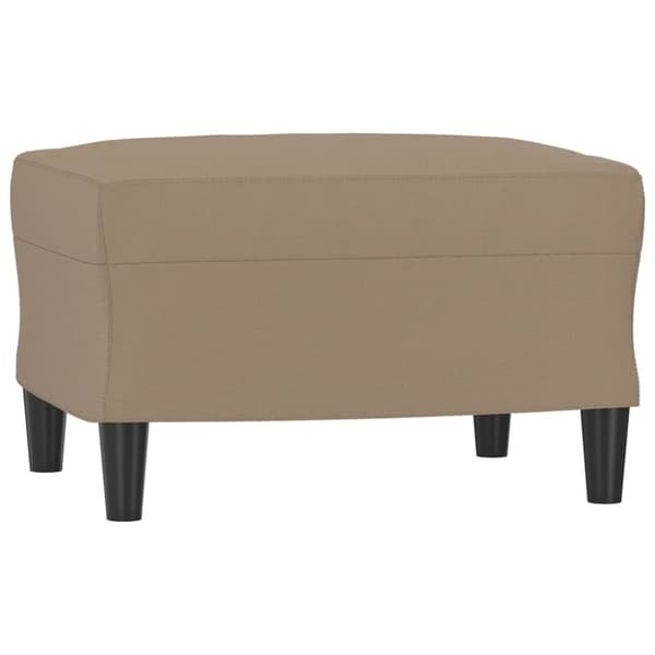 vidaXL Fotpall cappuccino 60x50x41 cm konstläder