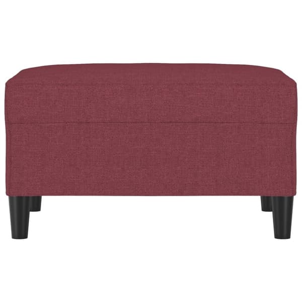 vidaXL Fotpall Vinröd 70x55x41 cm tyg