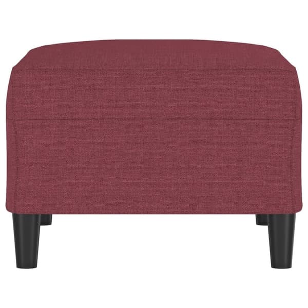 vidaXL Fotpall Vinröd 70x55x41 cm tyg