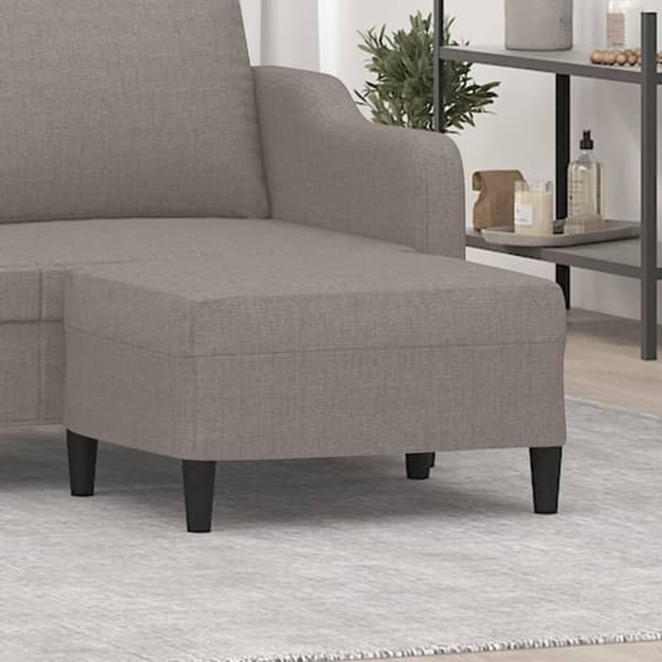 vidaXL Fotpall Taupe 70x55x41 cm tyg