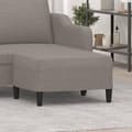 Miniatyrbild 2 av 7: vidaXL Fotpall Taupe 70x55x41 cm tyg