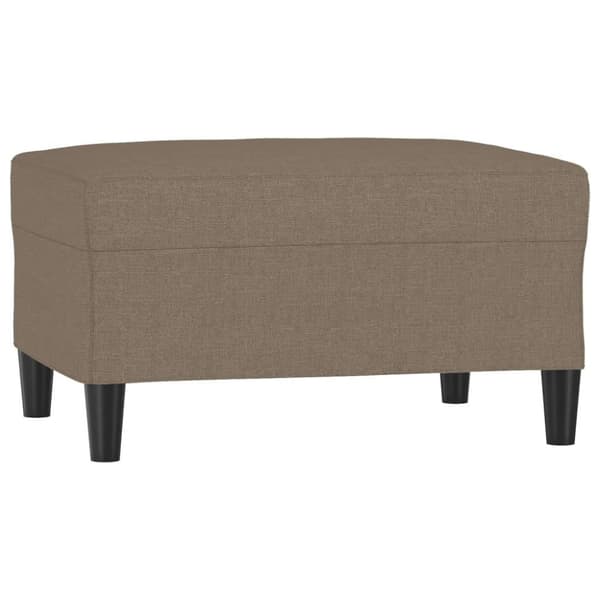 vidaXL Fotpall Taupe 70x55x41 cm tyg