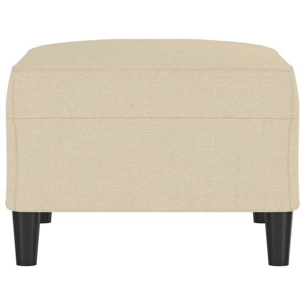 vidaXL Fotpall gräddvit 70x55x41 cm tyg
