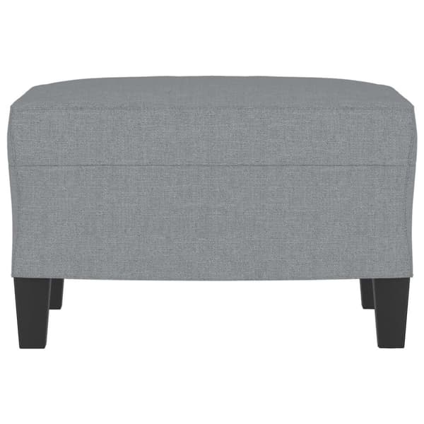vidaXL Fotpall Ljusgrå 60x50x41 cm tyg