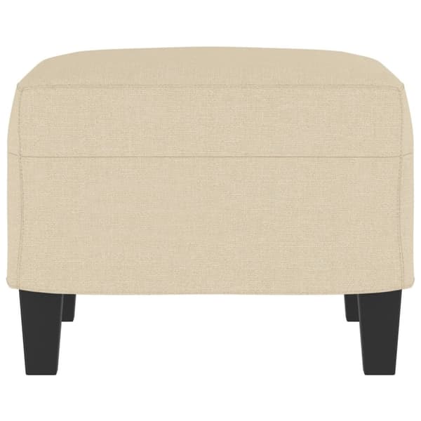 vidaXL Fotpall gräddvit 60x50x41 cm tyg